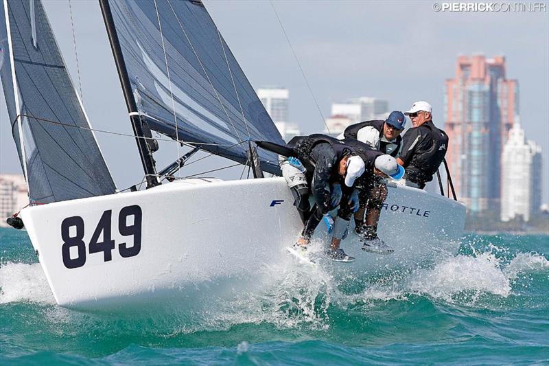 Brian Porter and his team on Full Throttle - Melges 24 World Championship 2016 in Miami USA photo copyright Pierrick Contin taken at Lauderdale Yacht Club and featuring the Melges 24 class