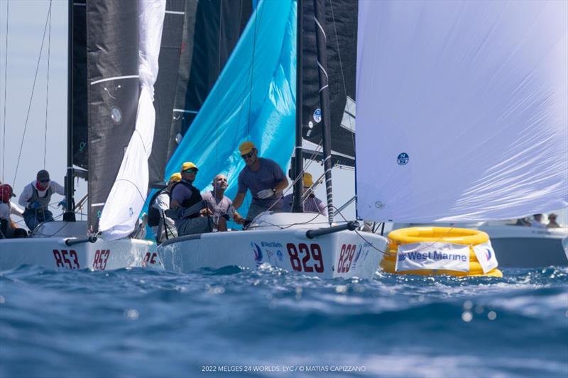 With only one race to sail yet at the 2022 Melges 24 World Championship, the overall leader is Raza Mixta of Peter Duncan, with Victor Diaz de Leon calling the tactics and Erik Shampain, Matt Pistay and Morgan Trubovich in the crew - photo © Matias Capizzano