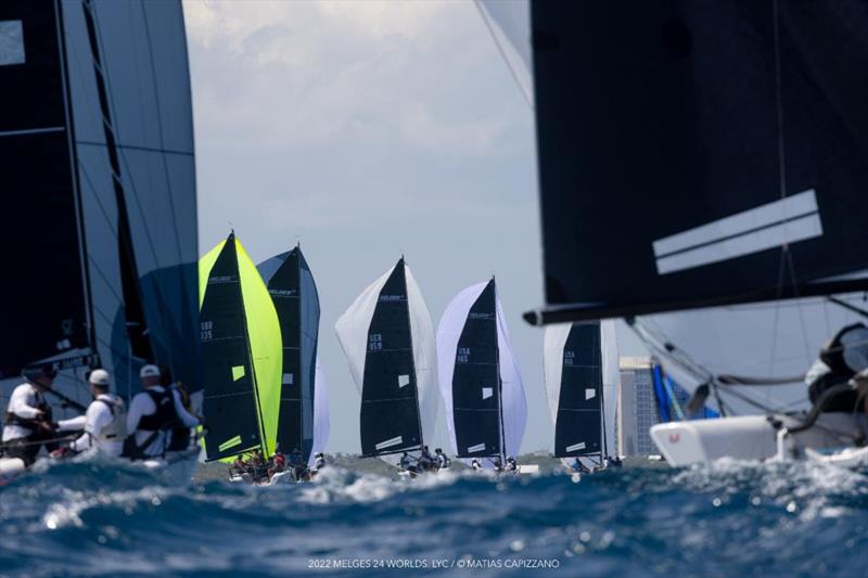 Day four at the Melges 24 World Championship 2022 in Fort Lauderdale photo copyright Matias Capizzano taken at Lauderdale Yacht Club and featuring the Melges 24 class