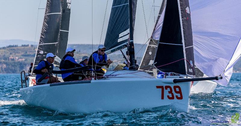 Croatian Luka Šangulin steering his Panjic CRO739, will challenge the teams from Austria and Germany at the upcoming third event of the Melges 24 European Sailing Series 2022 on lake Attersee photo copyright IM24CA / Zerogradinord taken at  and featuring the Melges 24 class