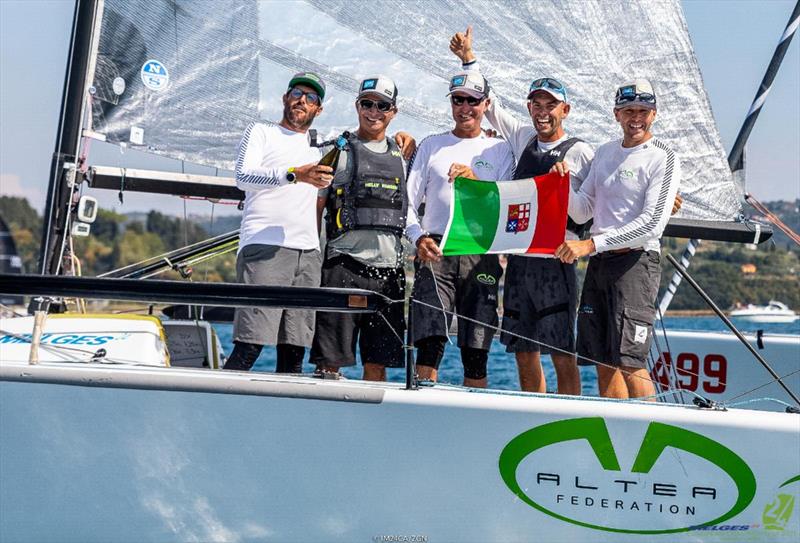 Andrea Racchelli on his Altea - Melges 24 European Champion 2021 - photo © IM24CA / Zerogradinord