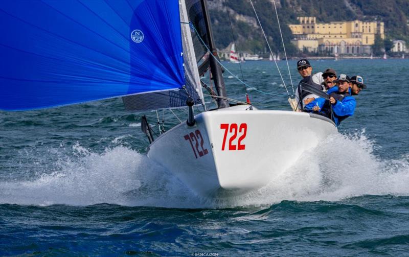 By winning both today races, Andrea Racchelli's Altea was able to jump onto the third spot of the podium. Melges 24 European Sailing Series 2022 event 4 in Riva del Garda, Italy. - photo © IM24CA / Zerogradinord