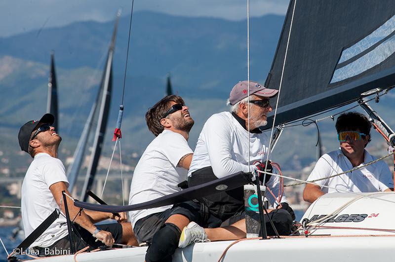 Taki 4 ITA778 - Niccolo Bertola at the helm, Giacomo Fossati calling the tactics and Marco Zammarchi, Giovanni Bannetta and Pietro Seghezza in crew - Melges 24 Italian Champions 2022 - photo © Luca Babini