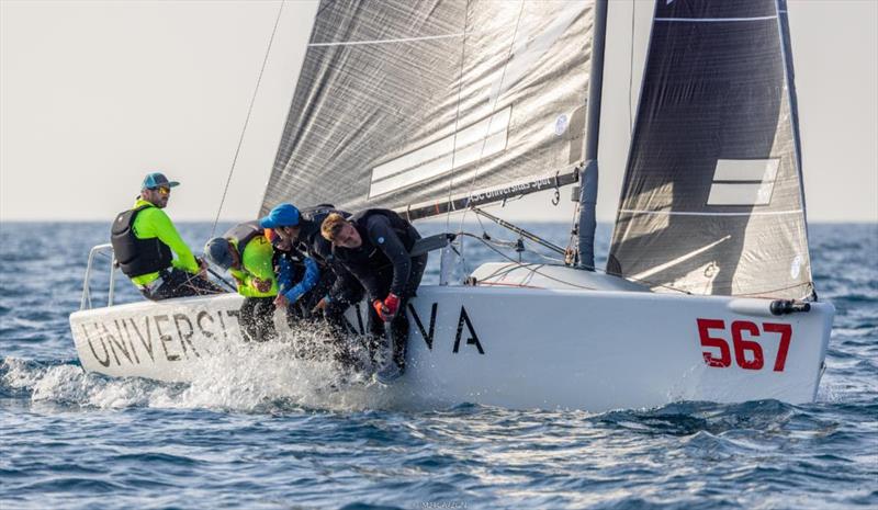 Universitas Nova CRO567 of Ivan Kljakovic Gaspic wins the Race 7 at the Melges 24 Europeans 2022 in Genova on Day Three  photo copyright IM24CA / Zerogradinord taken at Yacht Club Italiano and featuring the Melges 24 class