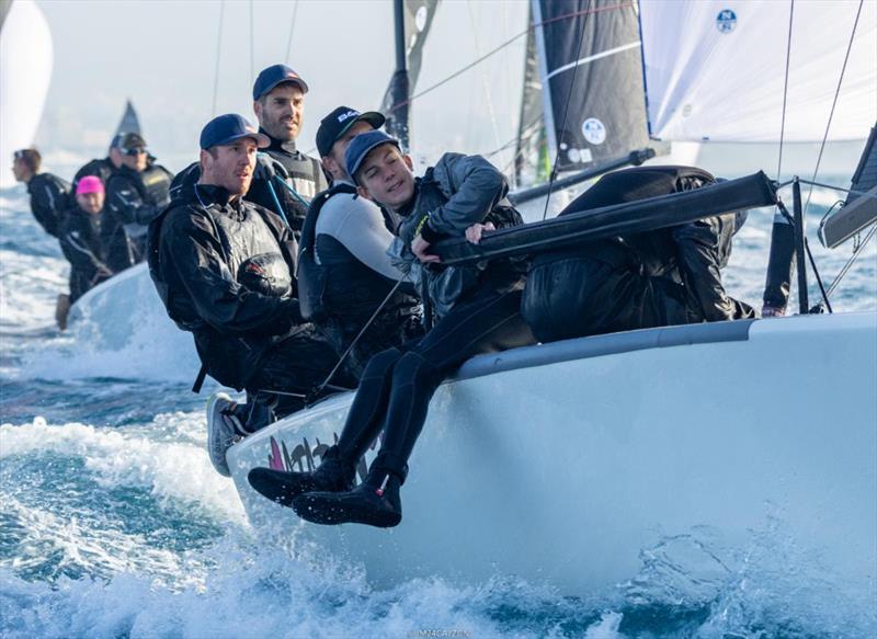 Mataran CRO383 of Ante Botica - the leader of the Corinthian division occupies the second position on the provisional podium after Day Four at the Melges 24 European Championship 2022 in Genoa  photo copyright IM24CA / Zerogradinord taken at Yacht Club Italiano and featuring the Melges 24 class