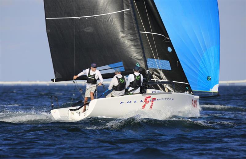 Defending Melges 24 U.S. National Champion Brian Porter sailing Full Throttle reveled in the fresh breeze on the opening day of the 2022 U.S. Melges 24 U.S. Nationals at Pensacola Yacht Club - photo © Joy Dunigan