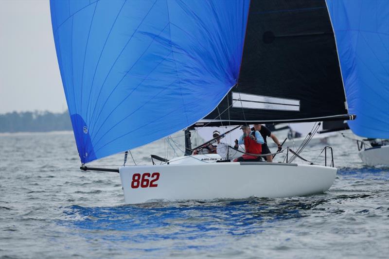2019 Corinthian Melges 24 U.S. National Champion Steve Suddath aboard 3 1/2 Men came on strong on Day Two moving into the all-amateur division lead - 2022 U.S. Melges 24 National Championship - photo © Joy Dunigan