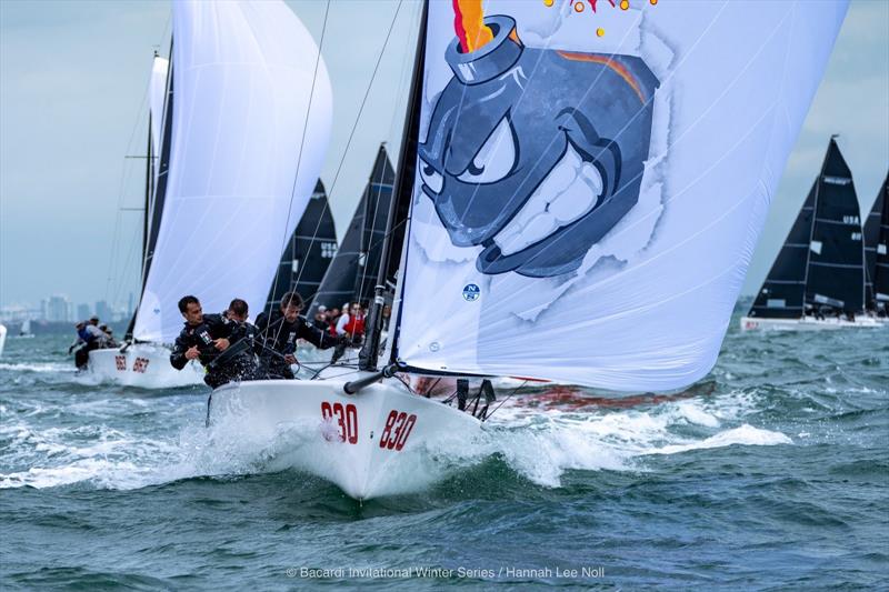Bacardi Winter Series Event 2 Day 1 photo copyright Hannah Lee Noll  taken at  and featuring the Melges 24 class