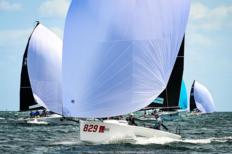 ‘Raza Mixta' headlines the Melges 24 fleet after 3 races of the Bacardi Cup Invitational Regatta 2023 photo copyright Martina Orsini / Bacardi Cup taken at Coconut Grove Sailing Club and featuring the Melges 24 class