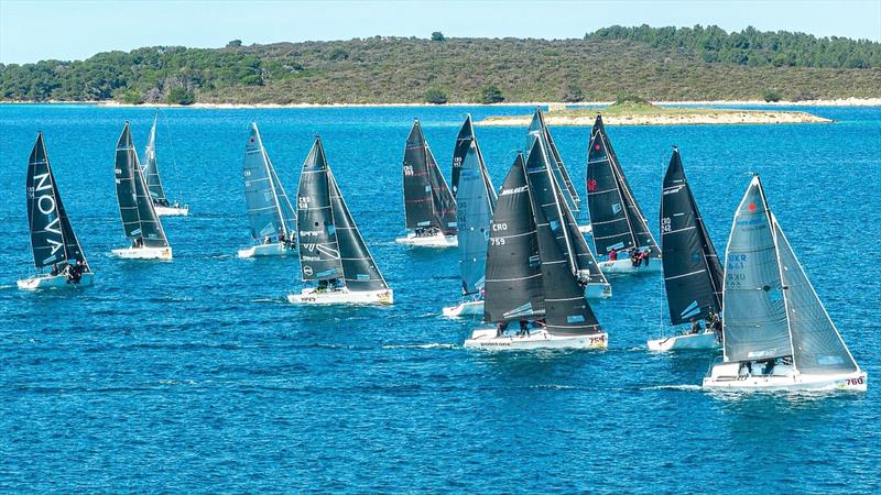 Racing area in Biograd archipelago photo copyright Hrvoje Duvancic / regate.com.hr taken at JK Briva Biograd and featuring the Melges 24 class