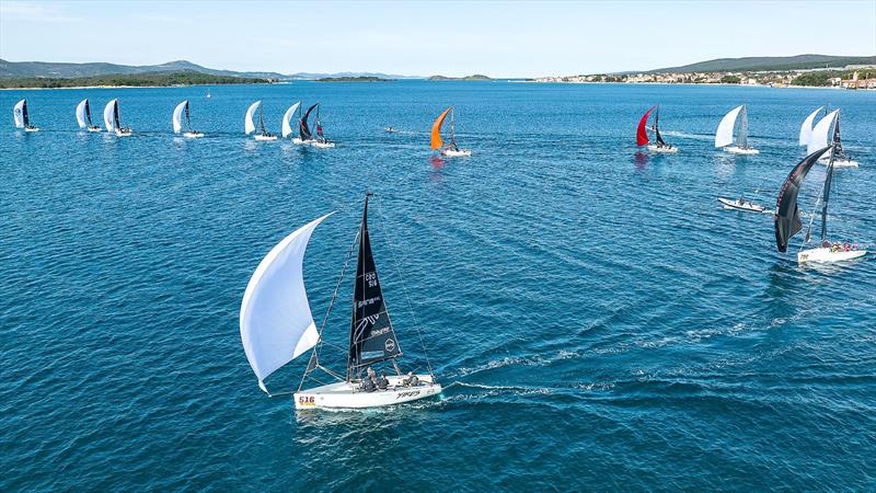 A total of 18 crews and more than 70 sailors from Croatia and Ukraine took part in the Biograd CRO Melges 24 Cup photo copyright Hrvoje Duvancic / regate.com.hr taken at JK Briva Biograd and featuring the Melges 24 class