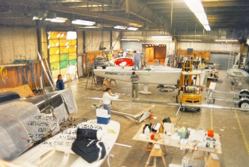 Early factory images show the Melges 24 being prepared to wow in Key West, Florida. Magic, according to Burdick is when preparation meets opportunity. So true for the Melges 24 photo copyright U.S. Melges 24 Class Association taken at  and featuring the Melges 24 class