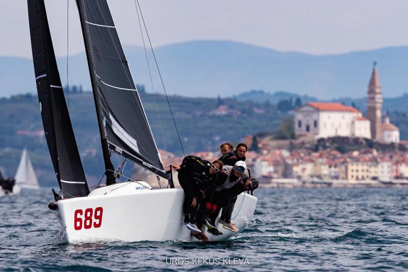 Michele Paoletti's Strambapapa ITA689 - Marina Portoroz Melges 24 Regatta 2023 photo copyright Uros Kekus Kleva taken at Yacht Club Marina Portorož and featuring the Melges 24 class