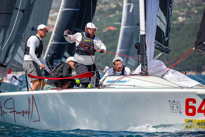 Tutta Forza CRO643 of Marin Jakovcev with Jakov Sokota, Niko Jakovcev and Lovre Grzunov - CRO Melges 24 Cup 2023 Event 4 in Trogir photo copyright Hrvoje Duvancic taken at  and featuring the Melges 24 class