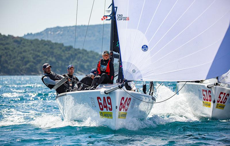 Mataran 24 steered by Ante Botica, the current Melges 24 Corinthian World and European Champion -  CRO Melges 24 Cup 2023, Trogir May 2023 - photo © regate.com.hr