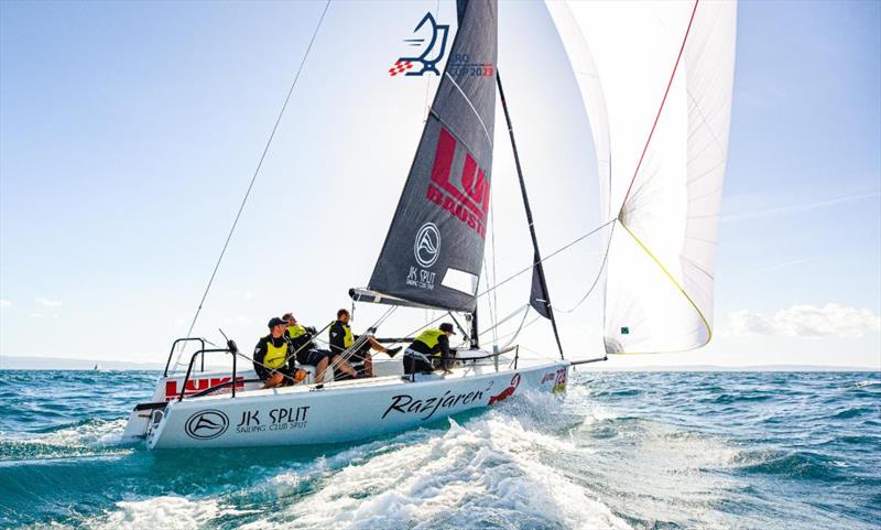 Razjaren 2 of Stipe Cesic, second best Corinthian team at the Split Melges 24 regatta - Melges 24 European Sailing Series 2023, CRO Melges 24 Cup 2023 - photo © regate.com.hr