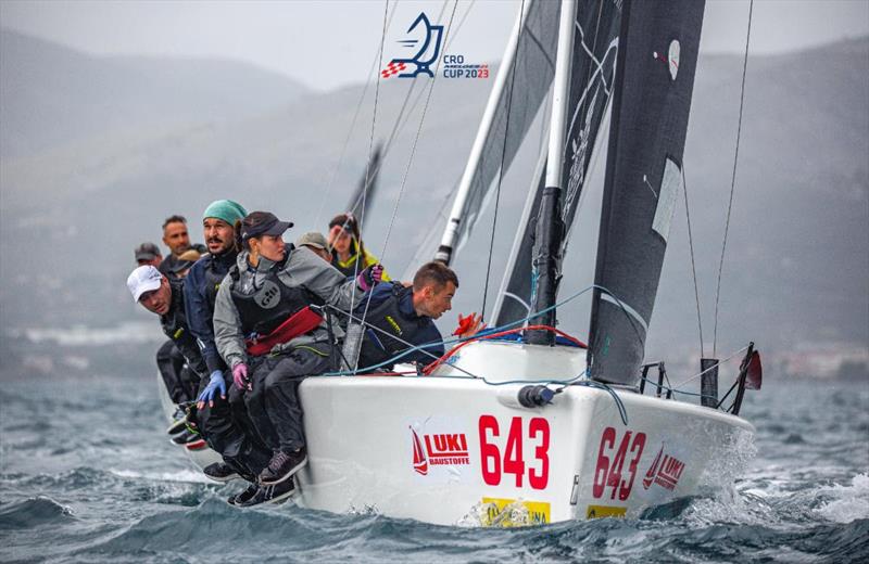 Tutta Forza of Niko Jakovcev, completed the Corinthian podium at the Split Melges 24 regatta - Melges 24 European Sailing Series 2023, CRO Melges 24 Cup 2023 - photo © regate.com.hr