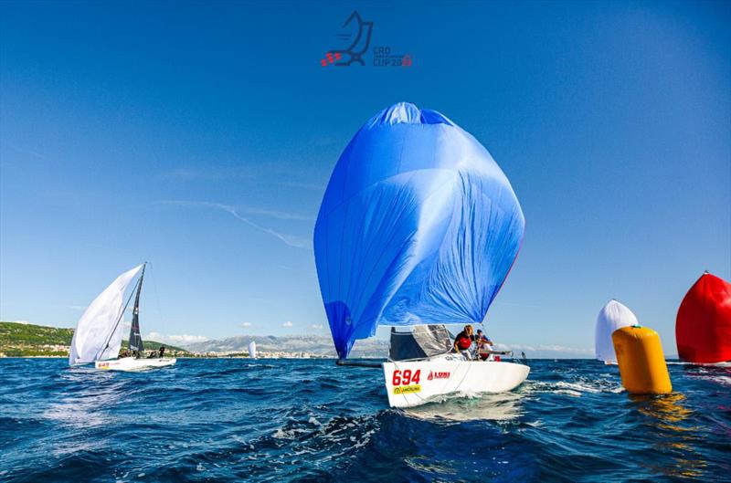 Miles Quinton's Gill Race Team (GBR), with Geoff Carveth at the helm, is the current leader of the Melges 24 European Sailing Series - Melges 24 European Sailing Series 2023, CRO Melges 24 Cup 2023, Split October 2023 - photo © regate.com.hr