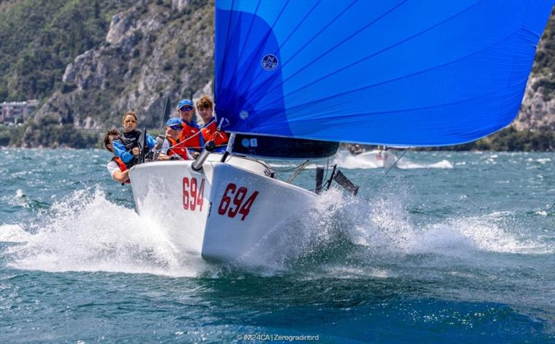 Gill Race Team (GBR) of Miles Quinton, steered by Geoff Carveth, is the second-best Corinthian team and overall fourth of the 2023 Melges 24 European Sailing Series - Riva del Garda, Italy, July 2023 - photo © IM24CA / Zerogradinord