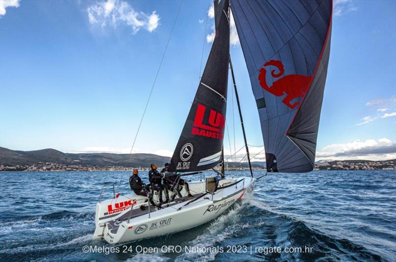 Razjaren (CRO) of Lukasz Podniesinski with Ante Cesic at the helm, finished the 2023 Melges 24 European Sailing Series on the fifth position - Melges 24 Croatian Championship 2023 - Trogir, November 2023 - photo © regate.com.hr