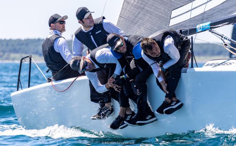 Nefeli (GER859) of Peter Karrie - Melges 24 European Sailing Series 2024 - Portoroz, Slovenia  - 2024 Marina Portoroz Melges 24 Regatta photo copyright IM24CA / Zerogradinord taken at  and featuring the Melges 24 class