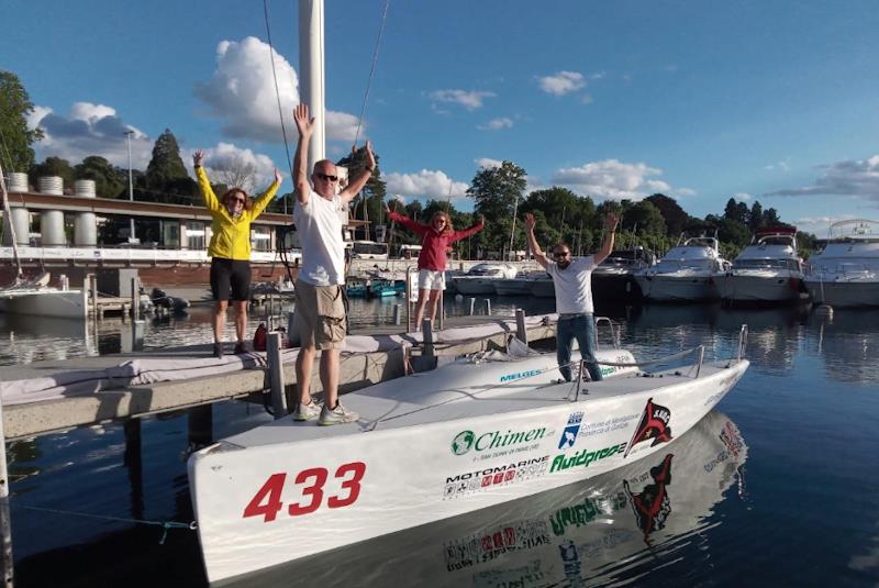 'The Grand Tour' team at the start of the Bol d'Or on Lake Geneva - photo © TGT