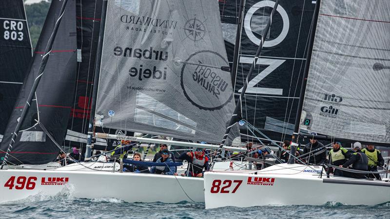 Uskoro CRO496 and  Blue Label CRO827 - Luki Baustoffe CRO Melges 24 Cup 2025 - photo © Hrvoje Duvancic / regate.com.hr