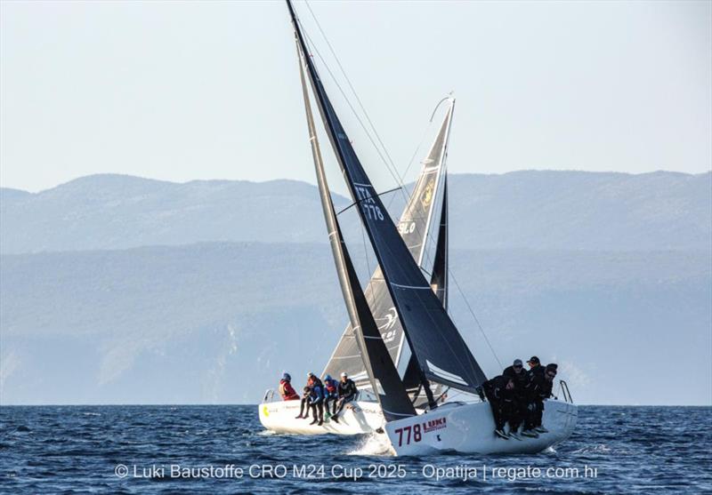 Niccolo Bertola's Taki 4 ITA778 with Marco Zammarchi, Giacomo Fossati, Giovanni Bannetta and Lorenzo Di Carlo ?- Luki Baustoffe CRO Melges 24 Cup 2025 - Opatija | Melges 24 European Sailing Series 2025 - photo © regate.com.hr