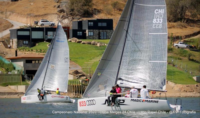 Pablo Gallyas' sailing his Magic Marine CHI833 on Lake Rapel. In Trieste, Pablo will be on the crew of Andres Bozzo Bartolucci's team Salt, with the new boat launched for the Worlds - photo © KVFFotografia