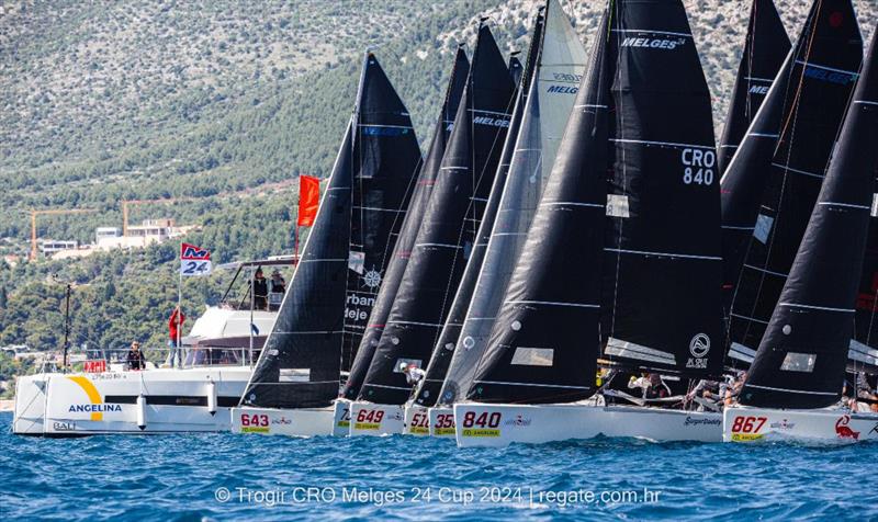 CRO Melges 24 Cup 2024 - Trogir photo copyright regate.com.hr taken at  and featuring the Melges 24 class