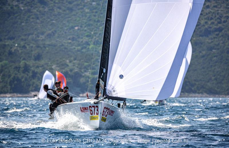 Peter Karrie's Nefeli GER673 - Luki Baustoffe CRO Melges 24 Cup 2025 - Trogir | Melges 24 European Sailing Series 2025 photo copyright regate.com.hr taken at  and featuring the Melges 24 class