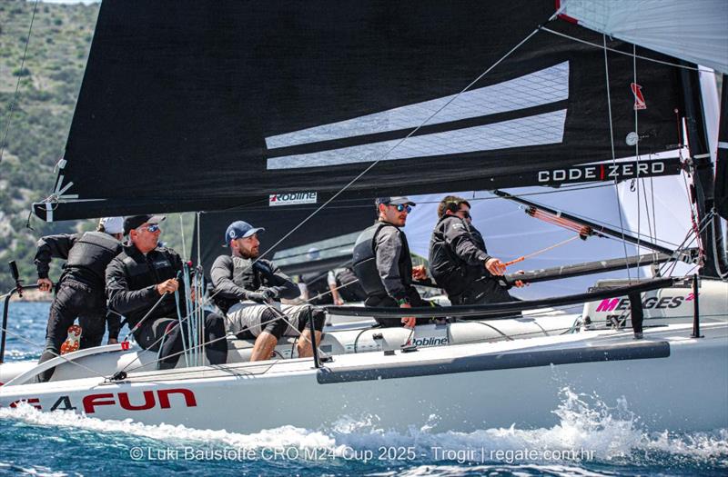 Karlo Kuret's One 4 Fun CR0383 - Luki Baustoffe CRO Melges 24 Cup 2025 - Trogir | Melges 24 European Sailing Series 2025 - photo © regate.com.hr