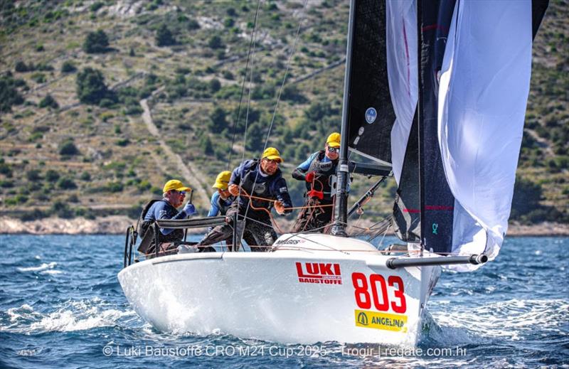 Luka Šangulin's Panjic CRO803 - Luki Baustoffe CRO Melges 24 Cup 2025 - Trogir | Melges 24 European Sailing Series 2025  photo copyright regate.com.hr taken at  and featuring the Melges 24 class