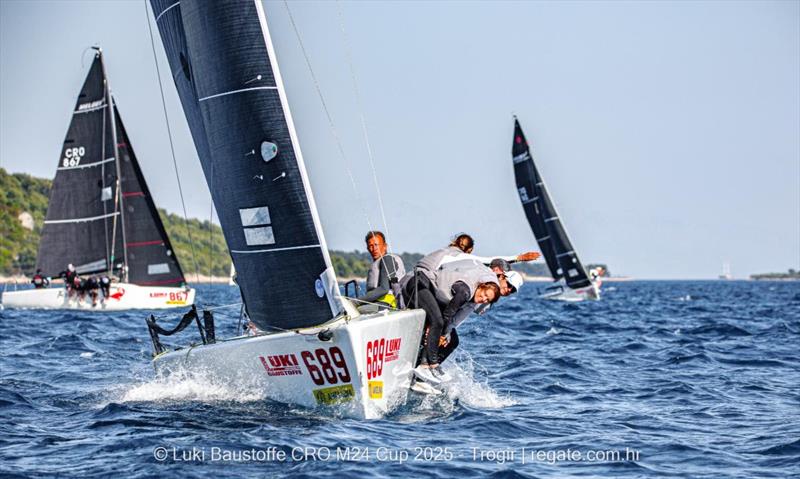 Michele Paoletti's Strambapapa ITA689 - Luki Baustoffe CRO Melges 24 Cup 2025 - Trogir | Melges 24 European Sailing Series 2025 photo copyright regate.com.hr taken at  and featuring the Melges 24 class