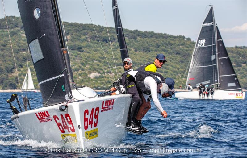 Ivo Matic's Mataran 24, helmed by Ante Botica - Luki Baustoffe CRO Melges 24 Cup 2025 - Trogir | Melges 24 European Sailing Series 2025 - photo © regate.com.hr