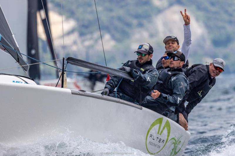 Andrea Racchelli's team Altea ITA722 - 2025 Melges 24 European Sailing Series / Italian Open Championship - Fraglia Vela Riva, Riva del Garda, ITA - photo © IM24CA | Zerogradinord