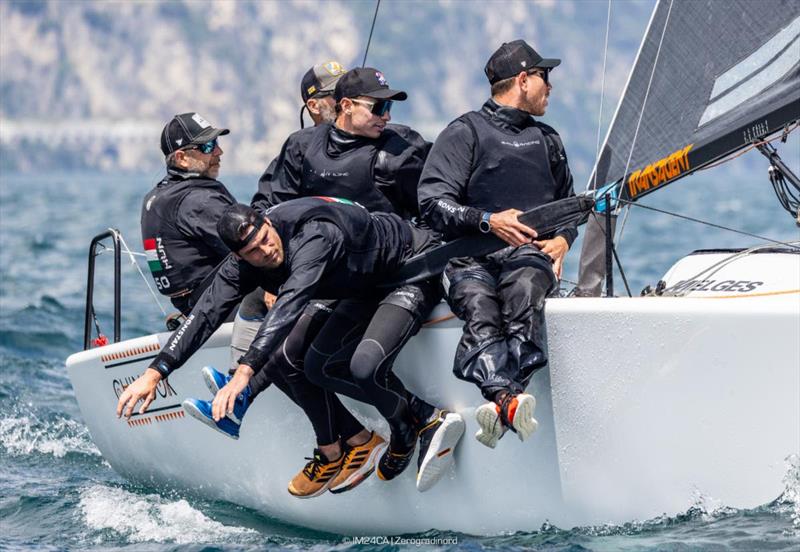 Akos Csolto's Chinook HUN850 - 2025 Melges 24 European Sailing Series / Italian Open Championship - Fraglia Vela Riva, Riva del Garda, ITA  photo copyright IM24CA | Zerogradinord taken at Fraglia Vela Riva and featuring the Melges 24 class