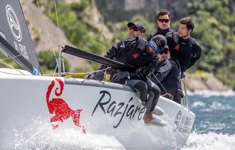Lukasz Podniesinski's Razjaren CRO867 with Ante Cesic helming - 2025 Melges 24 European Sailing Series / Italian Open Championship - Fraglia Vela Riva, Riva del Garda, ITA  photo copyright IM24CA | Zerogradinord taken at Fraglia Vela Riva and featuring the Melges 24 class