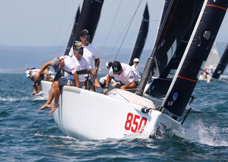 Akos Csolto's Chinook HUN850 - 2025 Melges 24 European Sailing Series - 2025 Trofeo Gaudi - Monfalcone, Italy photo copyright IM24CA / Zerogradinord / Andrea Carloni taken at  and featuring the Melges 24 class