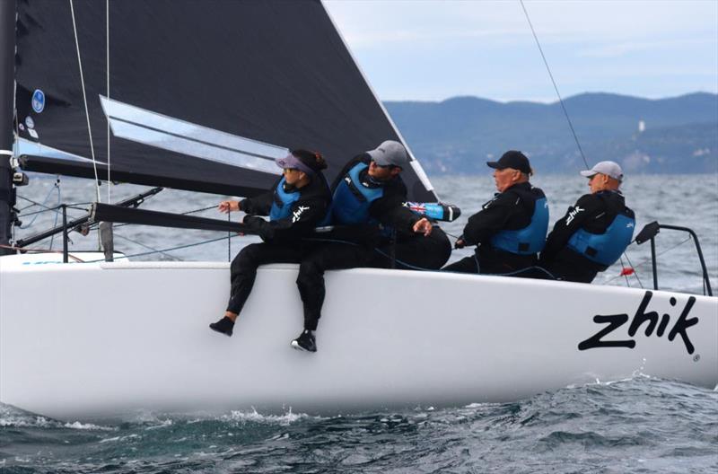 ZHIK RACE TEAM of Miles Quinton - Race Day Two - Melges 24 World Championship 2025, Trieste, Italy photo copyright Andrea Carloni taken at Yacht Club Adriaco and featuring the Melges 24 class