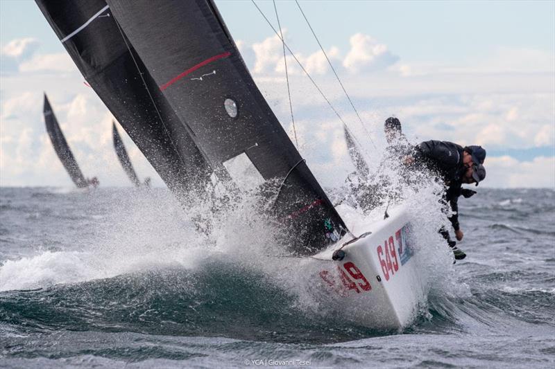 MATARAN 24 CRO649 of Ivo Matic, helmed by Ante Botica - Race Day Two - Melges 24 World Championship 2025, Trieste, Italy  - photo © YCA | Giovanni Tesei