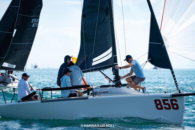 Geoff Fargo's SENTINEL (USA856) - Melges 24 North American Championship 2025, Bacardi Winter Series 2026 Event No 1 - Miami, FL, USA photo copyright Hannah Lee Noll taken at  and featuring the Melges 24 class