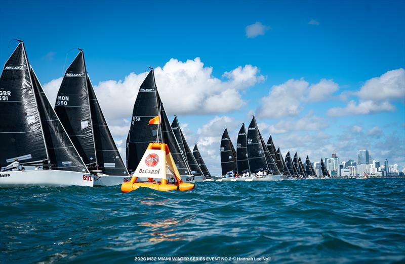 2026 Bacardi Winter Series photo copyright Hannah Lee Noll taken at Shake-A-Leg Miami and featuring the Melges 24 class
