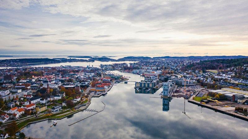 Aerial view of Tønsberg - photo © lifeinnorway.net