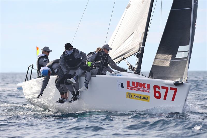 WHITE ROOM GER677 with Luis Tarabochia at the helm - Opatija CRO Melges 24 Cup 2026 - Melges 24 European Sailing Series 2026 photo copyright Tomislav Krišto taken at  and featuring the Melges 24 class