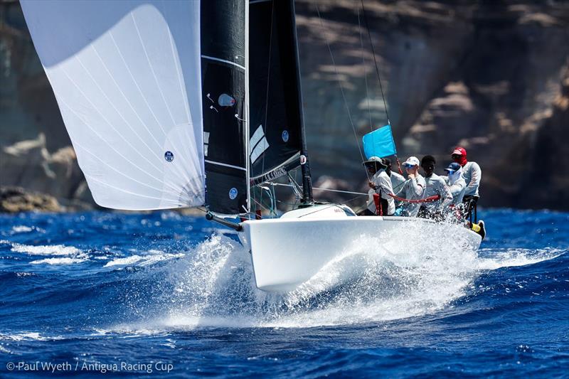Melges 24 Whiplash leads CSA 4 overall - Antigua Racing Cup 2026 photo copyright Paul Wyeth / Antigua Racing Cup taken at  and featuring the Melges 24 class
