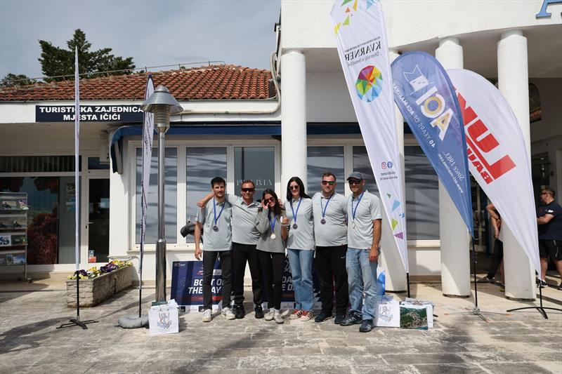 Team LITTLE A CRO728 by Stipe Cesic, with Domagoj Jaklin, Ivan Kunic, Ivan Juric, Ana Petricic - Opatija CRO Melges 24 Cup 2026 - Melges 24 European Sailing Series 2026 photo copyright Tomislav Krišto taken at  and featuring the Melges 24 class