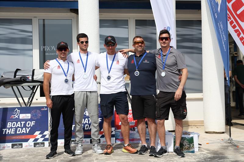 RAZJAREN CRO867 team by Ante Cesic with Lukasz Podniesinski, Tonci Knezovic, Antonio Milišic, Boris Bakotic - Opatija CRO Melges 24 Cup 2026 - Melges 24 European Sailing Series 2026 photo copyright Tomislav Krišto taken at  and featuring the Melges 24 class
