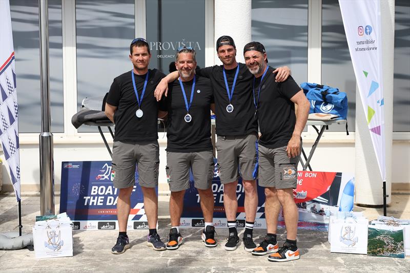 Akos Csolto's CHINOOK HUN850 team with Balázs Tomai, Botond Weöres, Zsolt Buki - Opatija CRO Melges 24 Cup 2026 - Melges 24 European Sailing Series 2026 photo copyright Tomislav Krišto taken at  and featuring the Melges 24 class