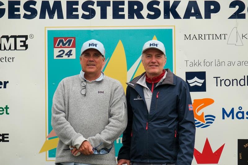 Kristoffer Spone and Christen Horn Johannessen of HELLY HANSEN II LISA (NOR 697) - Melges 24 Norwegian Open 2026 - Melges 24 European Sailing Series 2026 - Trondheim, NOR photo copyright Enrico Meloni taken at  and featuring the Melges 24 class